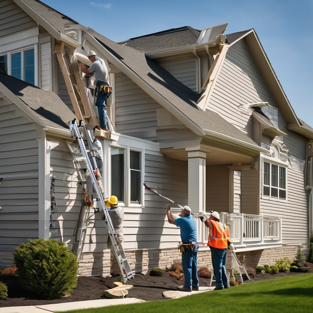 Professional siding company services installation